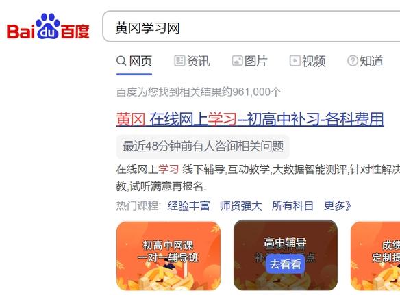 黄冈网站推广入口三百度缩略图