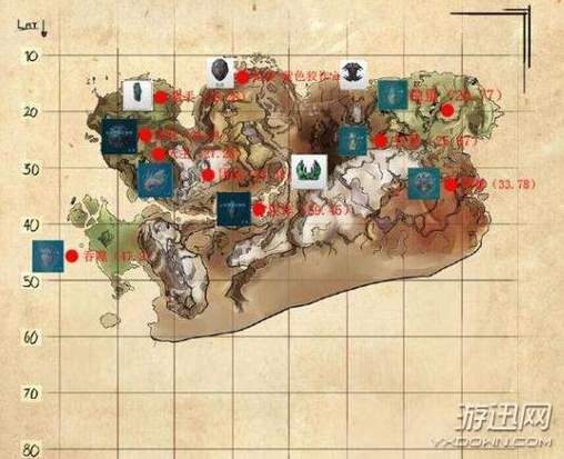 方舟仙境神器全坐标图标