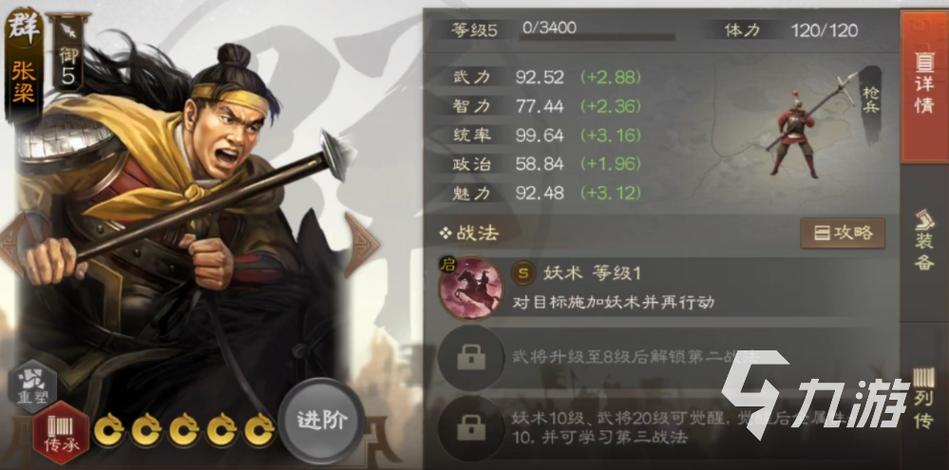 三国志sp张梁搭配阵容缩略图