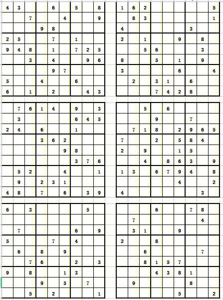 数独9x9九宫格题目缩略图