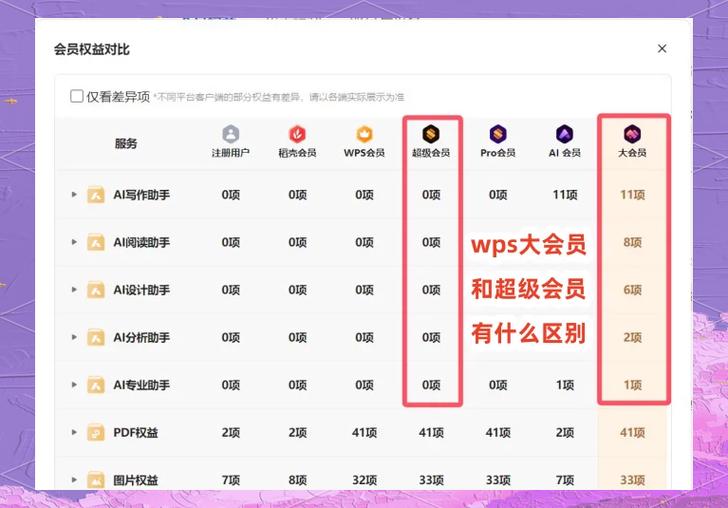 微云会员和超级会员区别缩略图