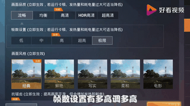职业选手吃鸡画质设置游戏截图