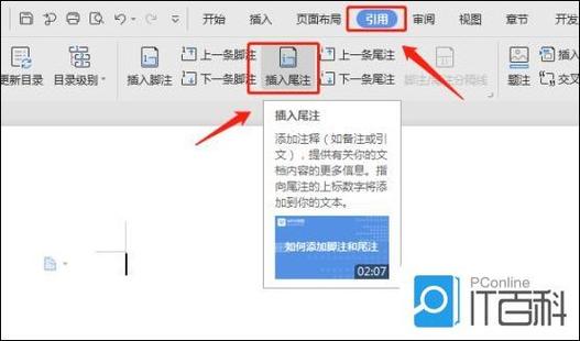 如何删除尾注格式缩略图