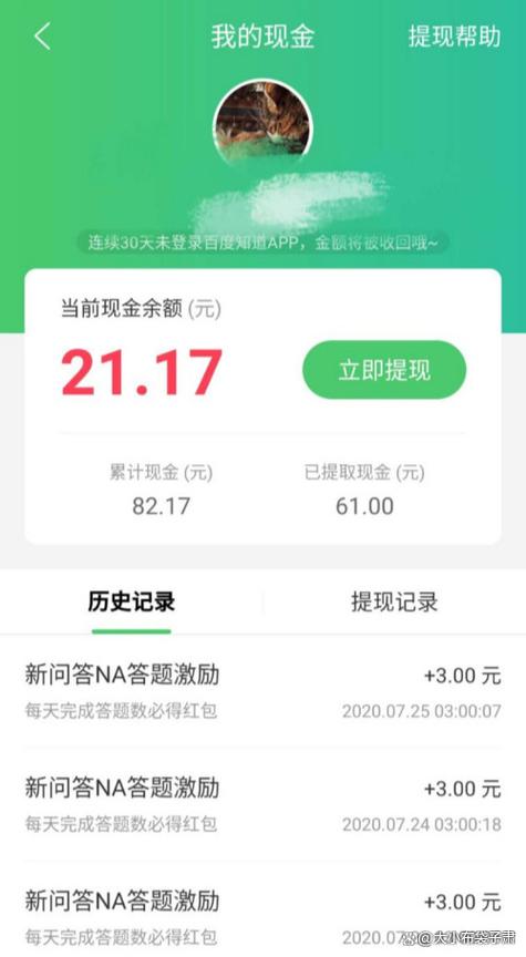 百度知道答题月收入缩略图