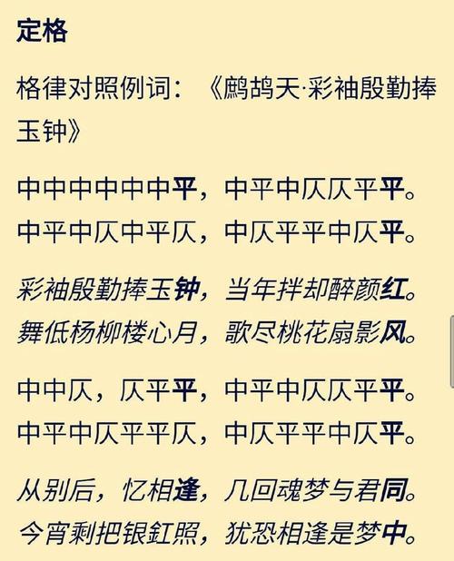 鹧鸪天平仄格律检测缩略图