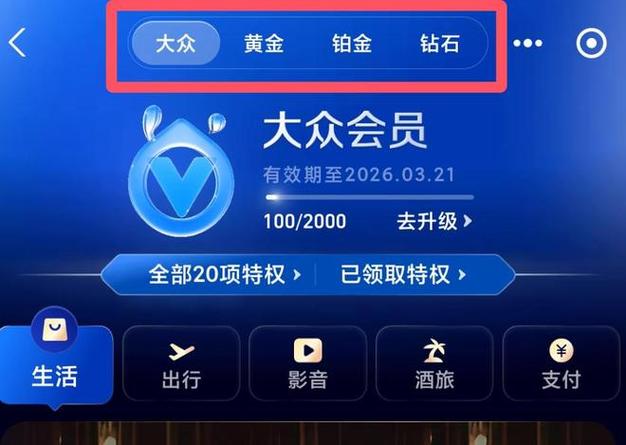 支付宝会员等级标志缩略图