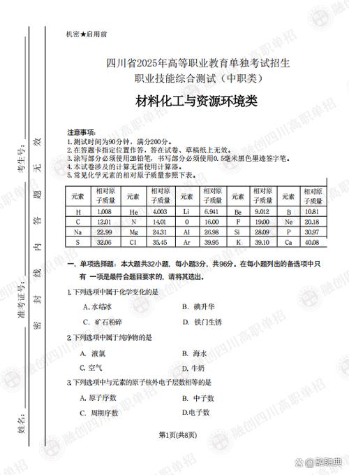 2025单招考试真题卷缩略图