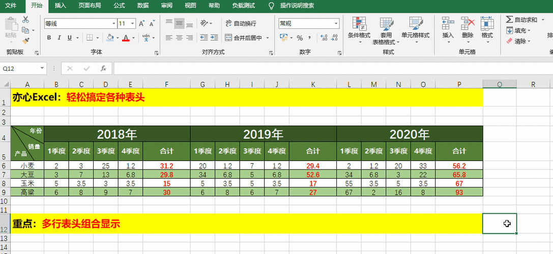 表格表头背景颜色缩略图