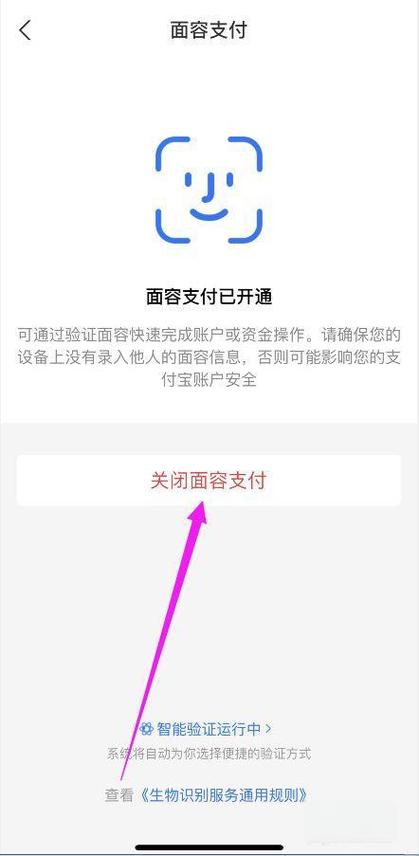 支付宝解除刷脸验证缩略图