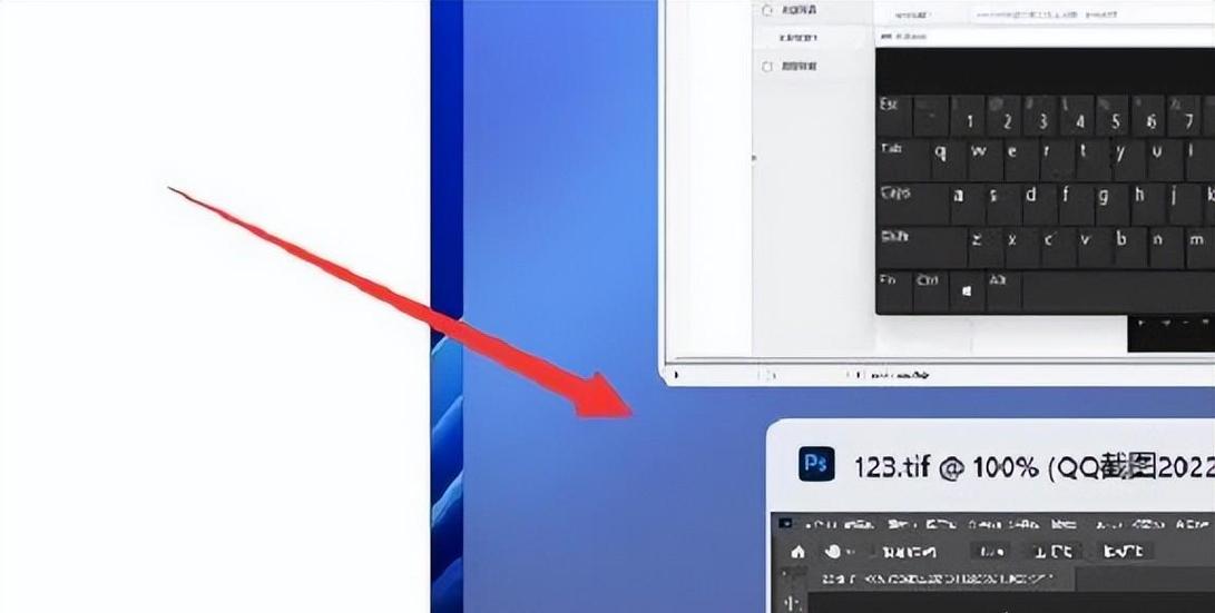 将窗口并排显示缩略图