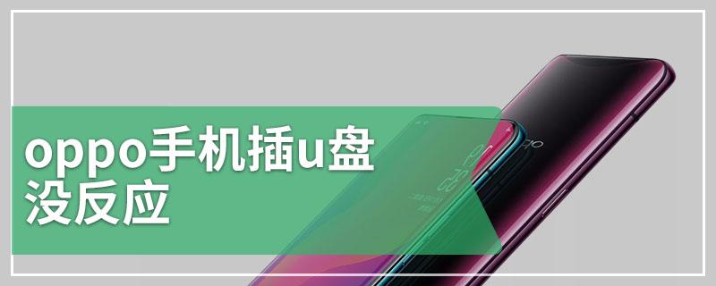 oppo手机插优盘怎么没反应缩略图