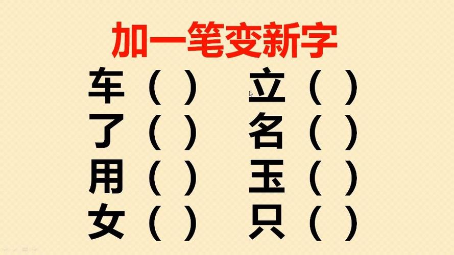 目加一笔变新字有哪些缩略图