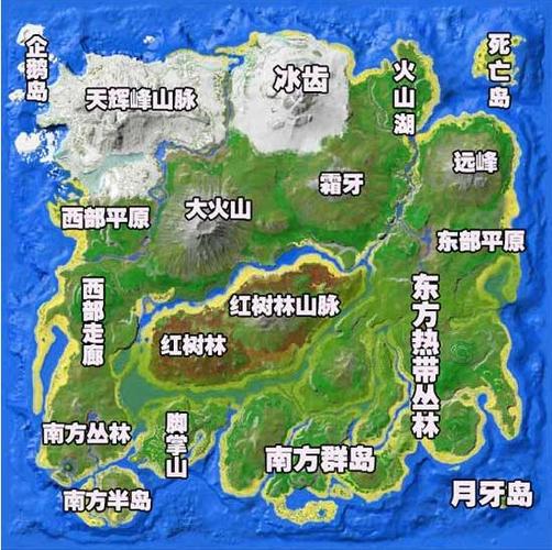方舟生存进化孤岛地图缩略图