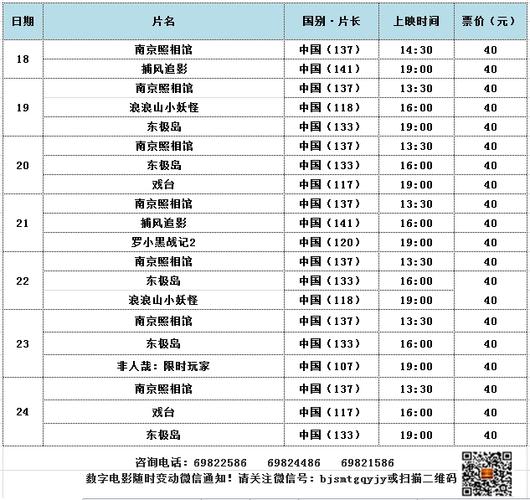 乐购电影院今日放映表缩略图