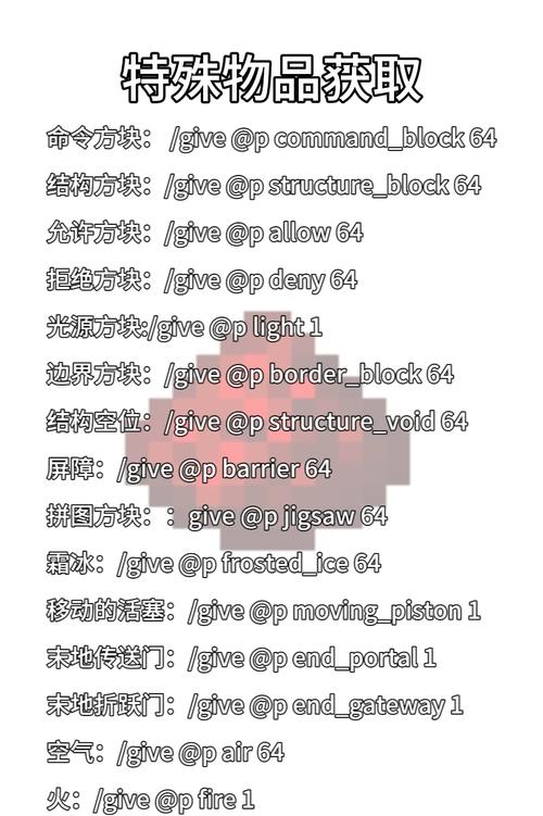 我的世界指令获得方块缩略图