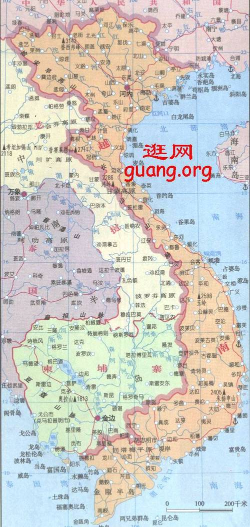 越南详细地图缩略图