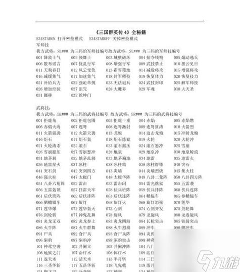 三国群英传5全作弊码缩略图