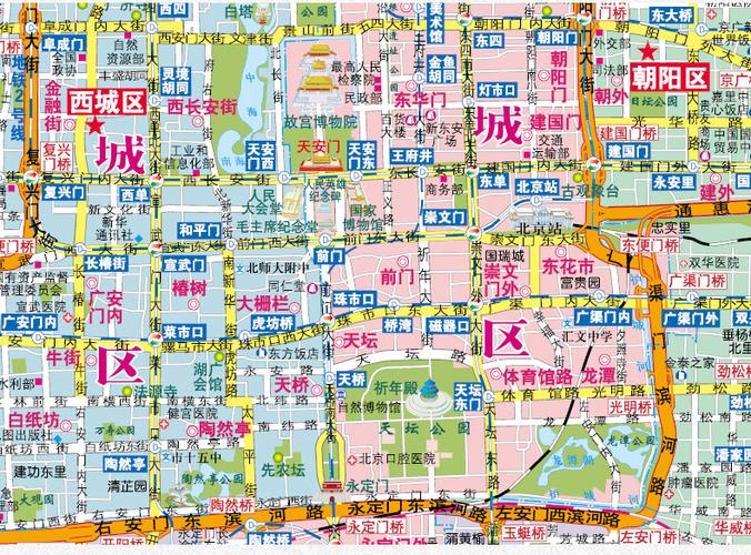 北京城区地图缩略图