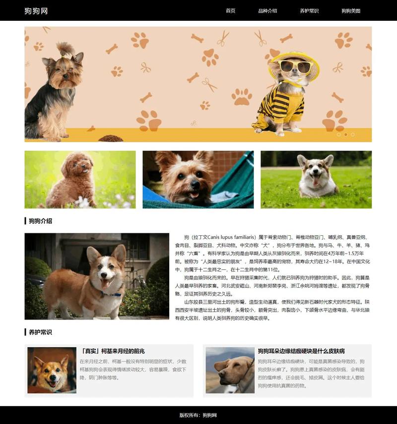 狗狗书籍网站缩略图