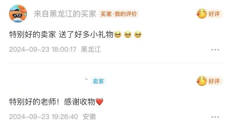 闲鱼评价买家好评的句子缩略图