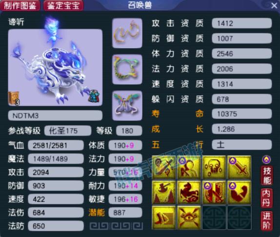 梦幻西游125级召唤兽缩略图