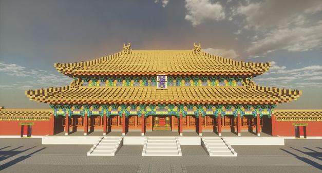 我的世界建筑古风宫殿游戏截图