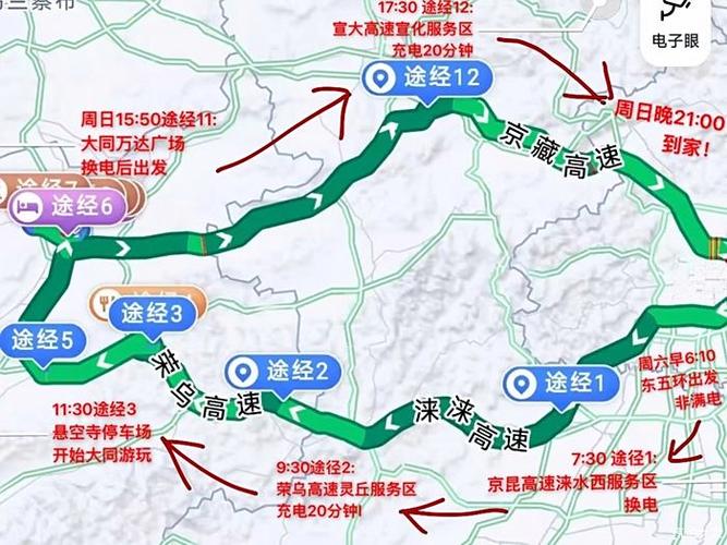 地图设置20个途经点缩略图