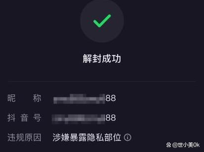 抖音号被永久封号怎么解封游戏截图