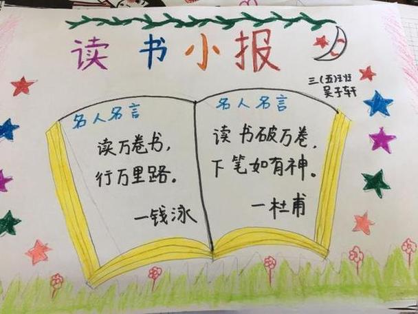 1～3年级书香手抄报缩略图