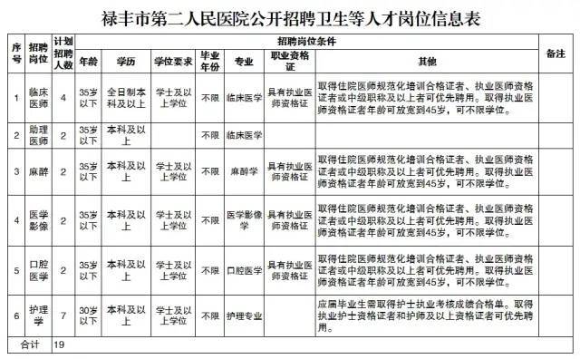 2026禄丰市中医院招聘公告缩略图