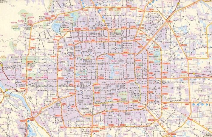 北京市地图高清大图 全图缩略图