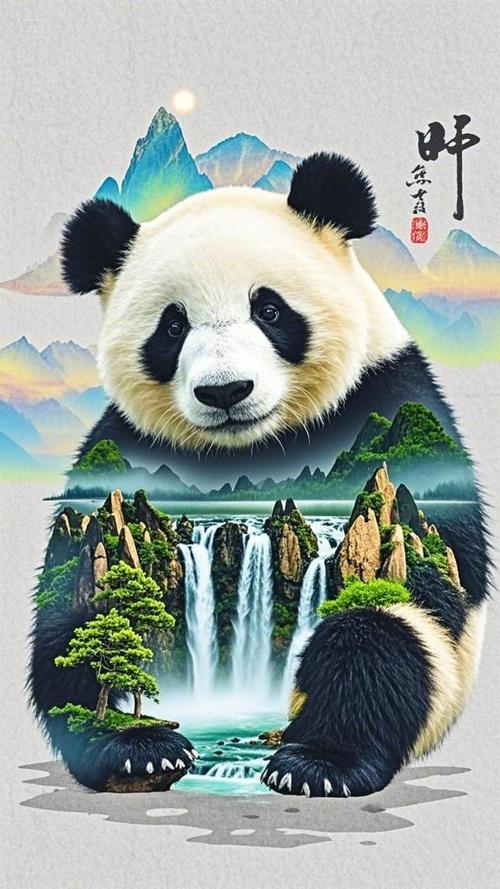 熊猫海报设计缩略图