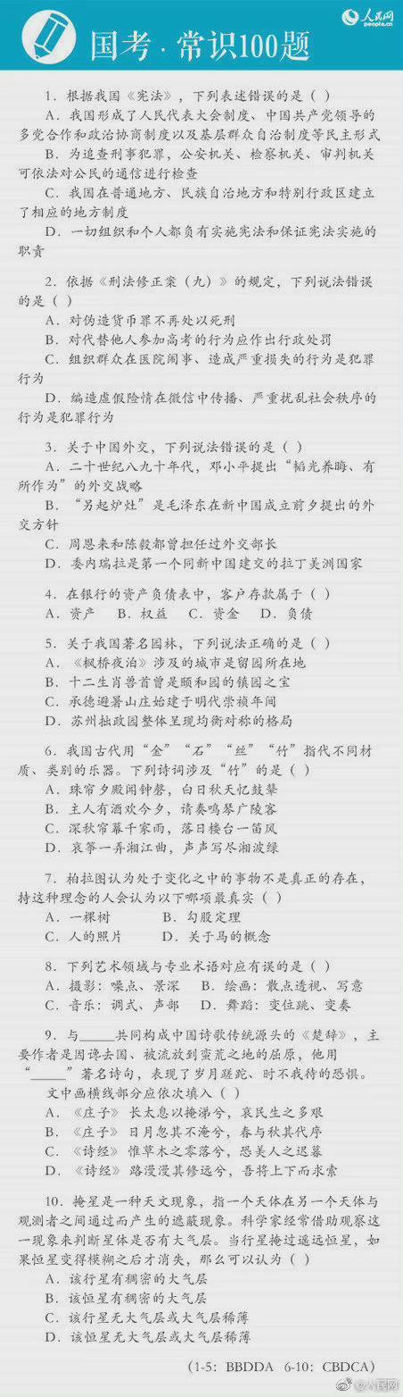 公务员试卷真题缩略图