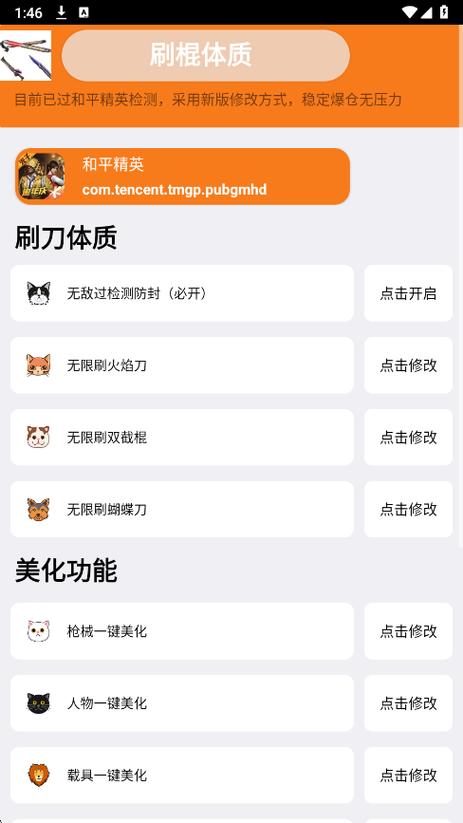 辉凡美化包和平精英游戏截图