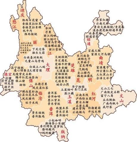 云南全省详细地图缩略图