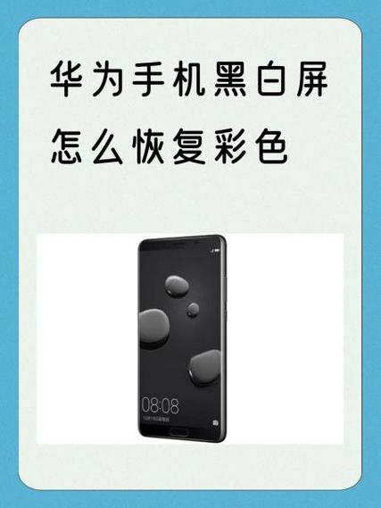华为手机怎么突然变成黑白屏了图标