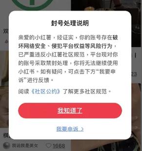 小红书提示该账号可能存在风险缩略图