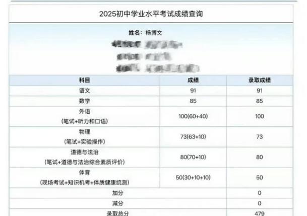 中考成绩查询缩略图