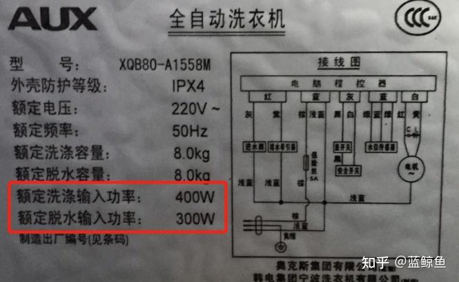 洗衣机功率一般多少w缩略图