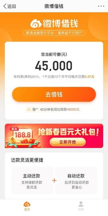 微博借钱额度一般多少缩略图