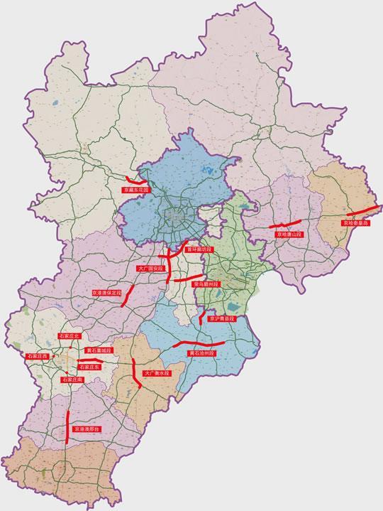 河北交通地图全图详细缩略图