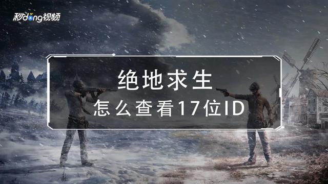 吃鸡id在哪看缩略图