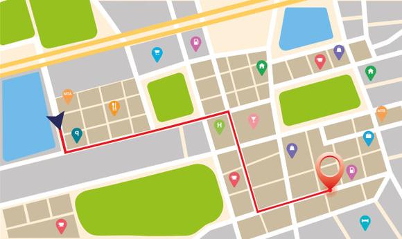 百度地图线路颜色缩略图
