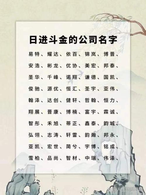 公司测名字吉凶缩略图
