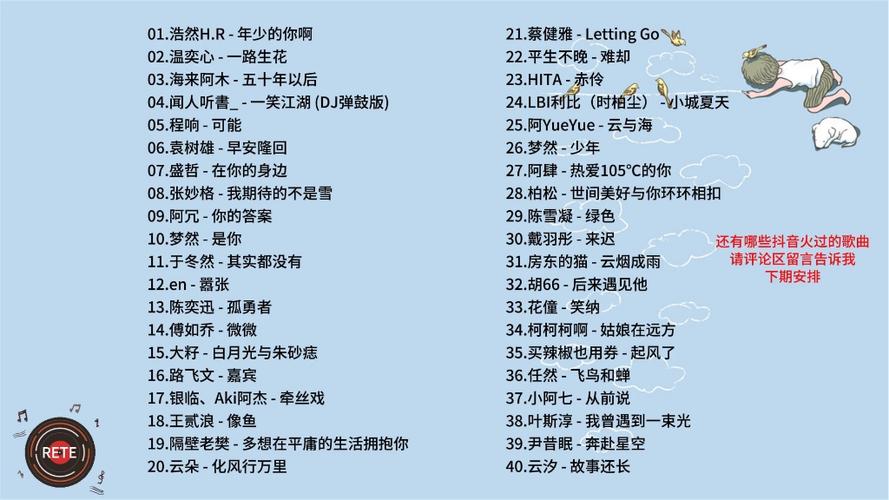 抖音比较火的歌曲缩略图