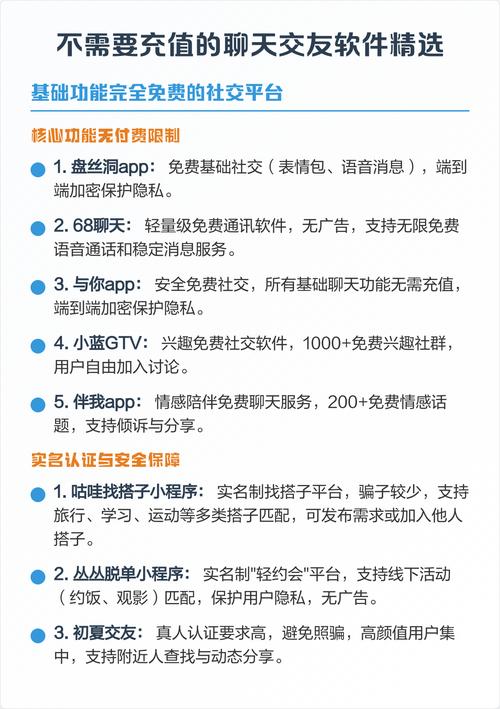 聊天不需要充钱的交友软件缩略图