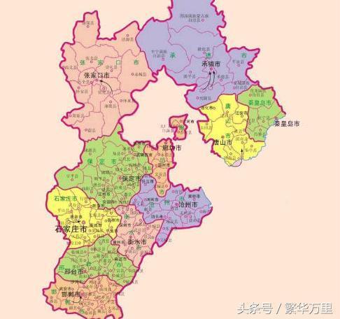 河北省地图缩略图