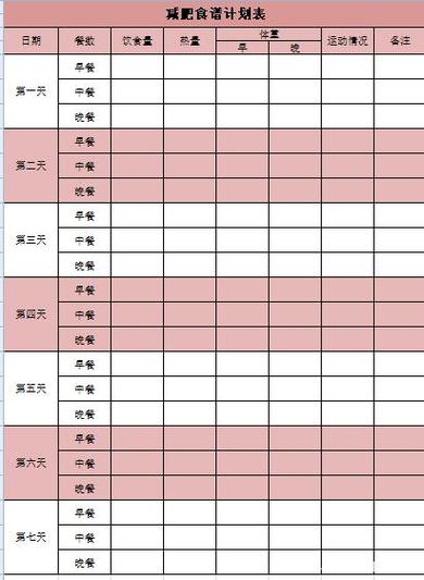 减肥计划缩略图