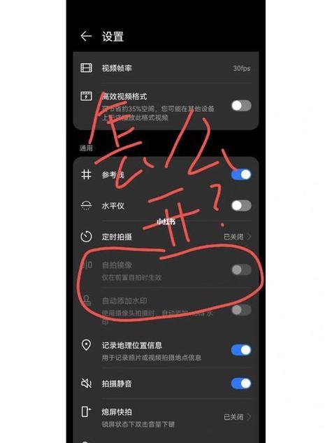 华为手机照相镜像功能设置缩略图