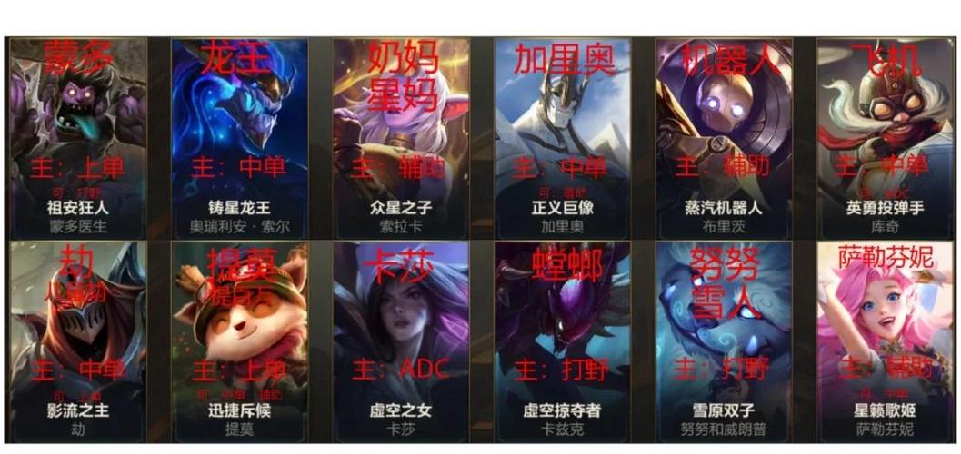 lol辅助英雄排行游戏截图
